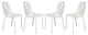 LeisureMod Modern Devon Aluminum Chair, Set of 4