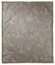 Gray Fall Pattern 50x60 Coral Fleece Blanket