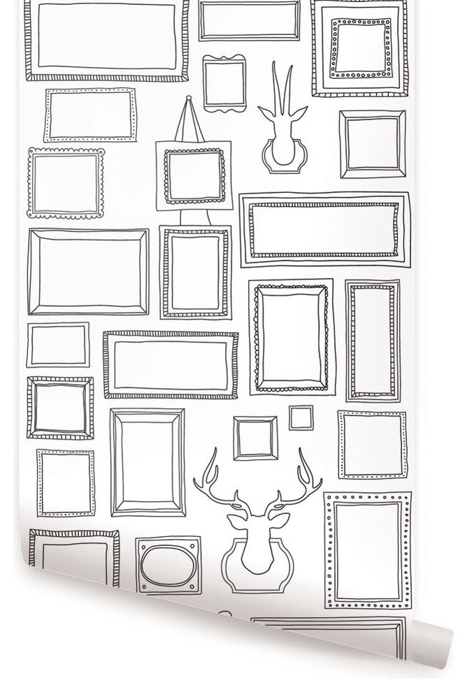 Frames Peel and Stick Vinyl Wallpaper, 24"w X 108"h