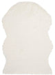 Safavieh Faux Sheep Skin Fss115A Ivory Area Rug, 4'0" X 6'0"
