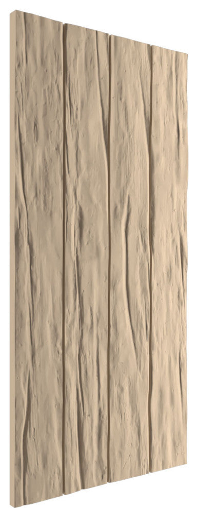 Rustic 4 Board Joined B-N-B Faux Wood Shutters, Riverwood, 22x78"