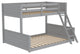 Hillsdale Capri Wood Twin Over Full Size Bunk Bed with Ladder