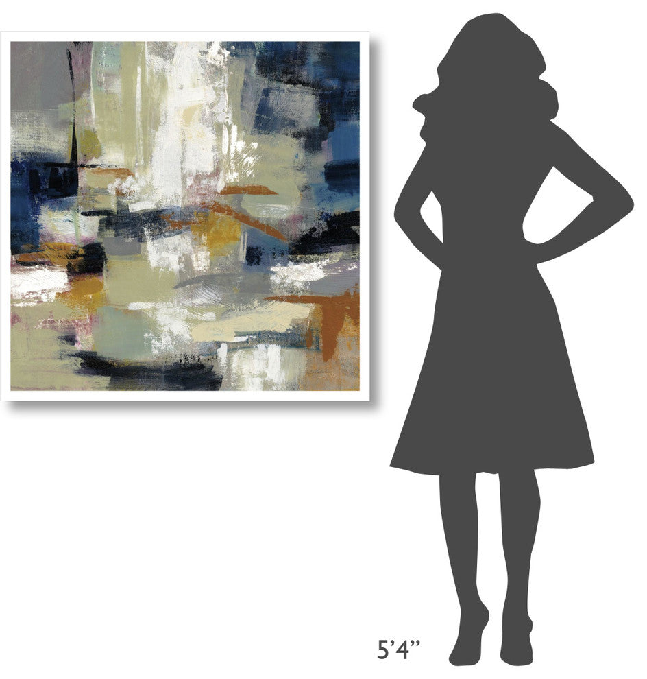 "Full Moon II with White" Digital Paper Print by Silvia Vassileva, 38"x38"