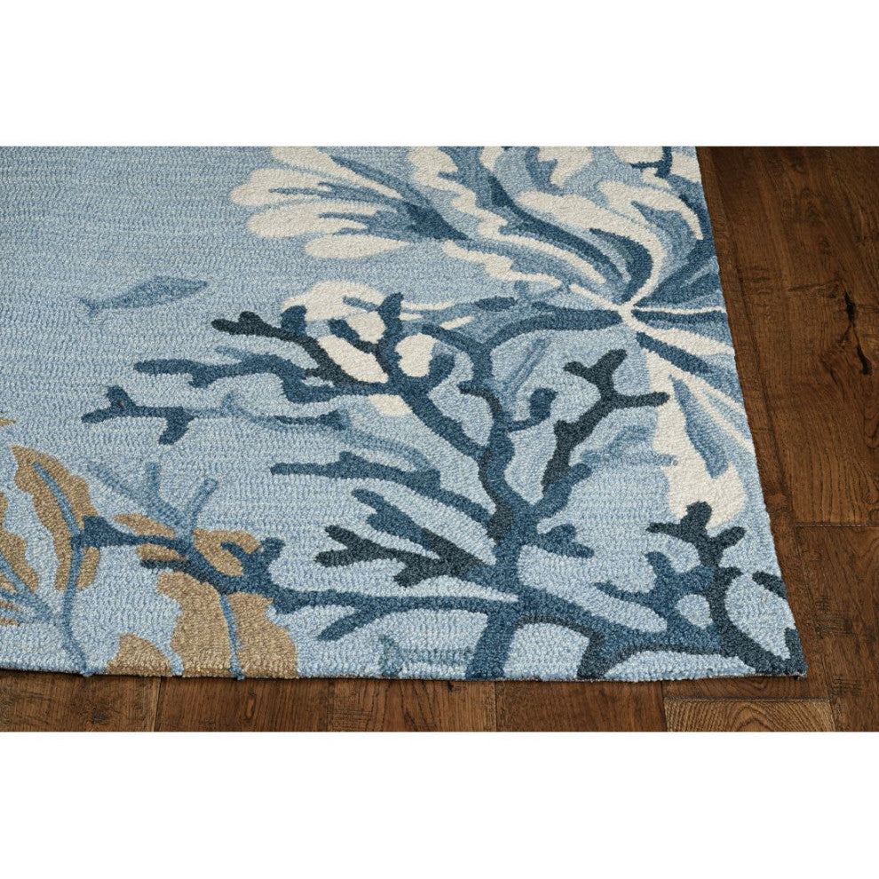 KAS Sonesta 2020 Steel Blue Lagoon Area Rug, 4'x6'