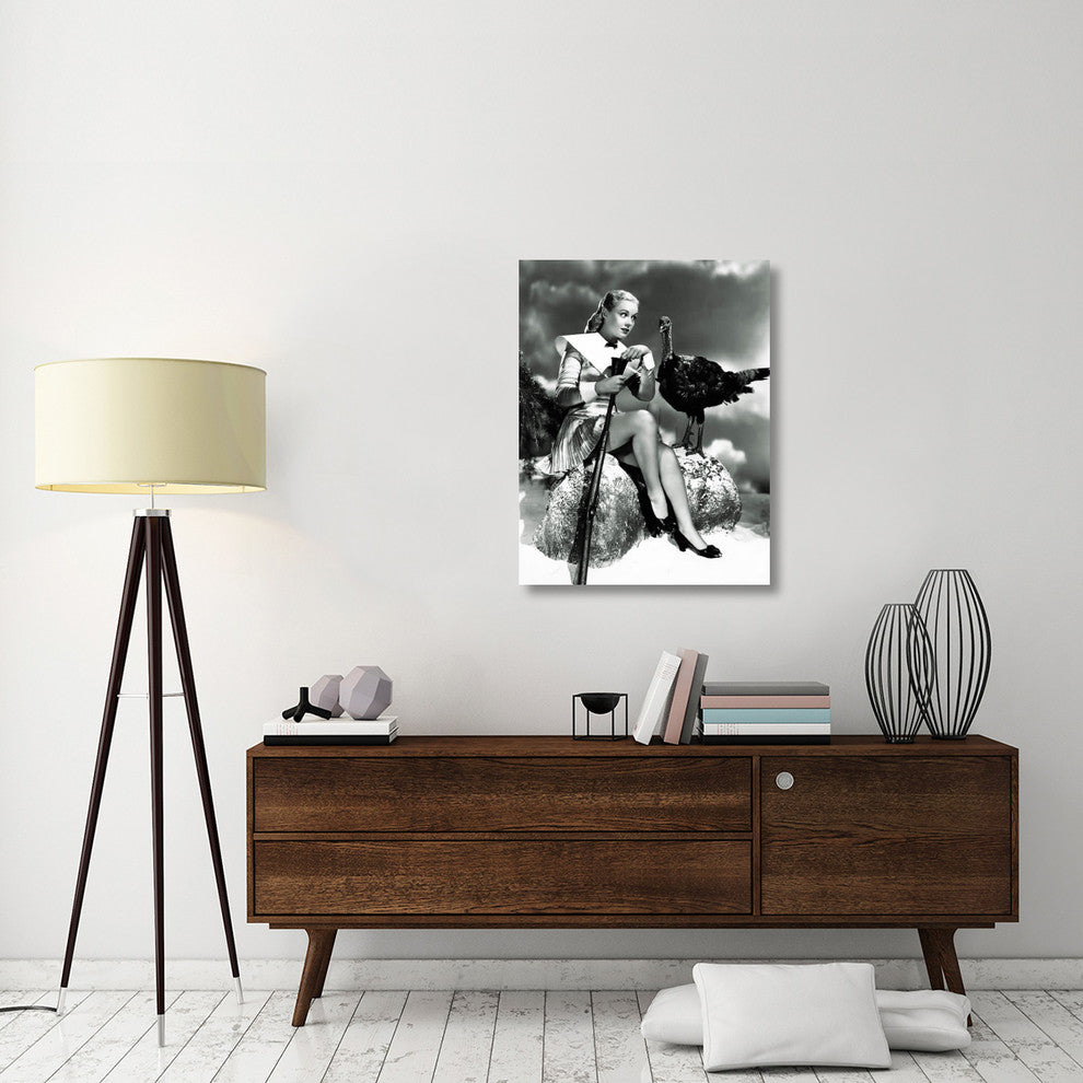 "Doris Day with a Thanksgiving Turkey" Canvas by Hollywood Photo Archive, 28x36"