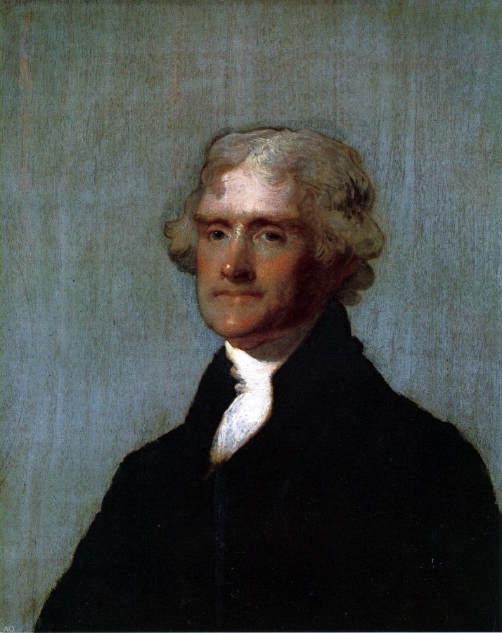 Gilbert Stuart Thomas Jefferson Wall Decal