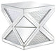 Elegant MF92004 23"Crystal End Table Clear Royal Cut Crystal