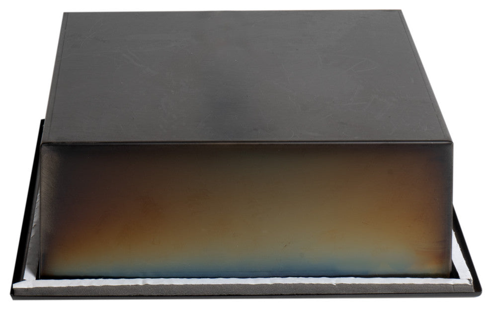 12"x12" Brushed Black Pvd Stainless Steel Square Single Shelf Shower Niche