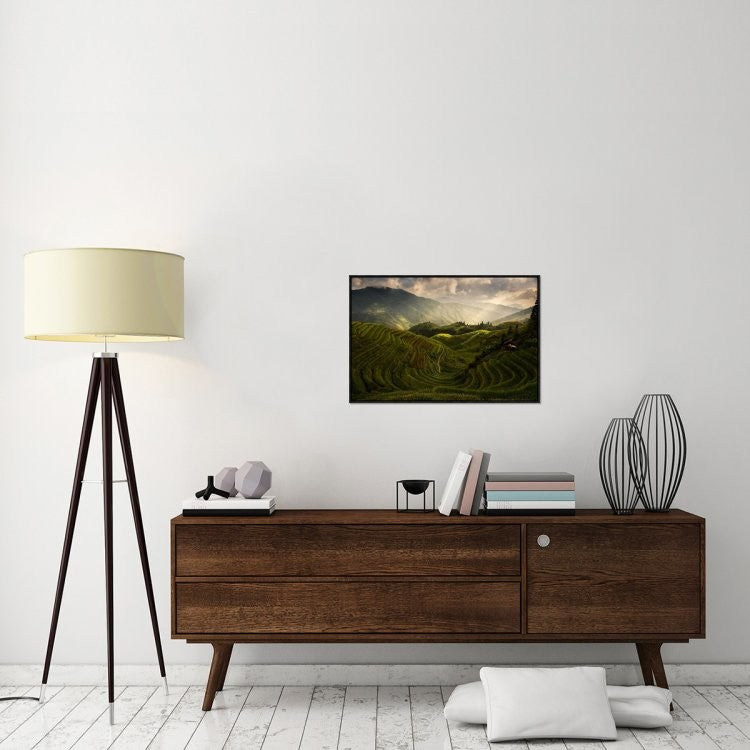 "A Tuscan Feel In China" Framed Canvas Giclee by Max Witjes, 31x21"
