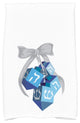 Turn, Turn, Turn, Geometric Print Hand Towel, White, 18 x 30"
