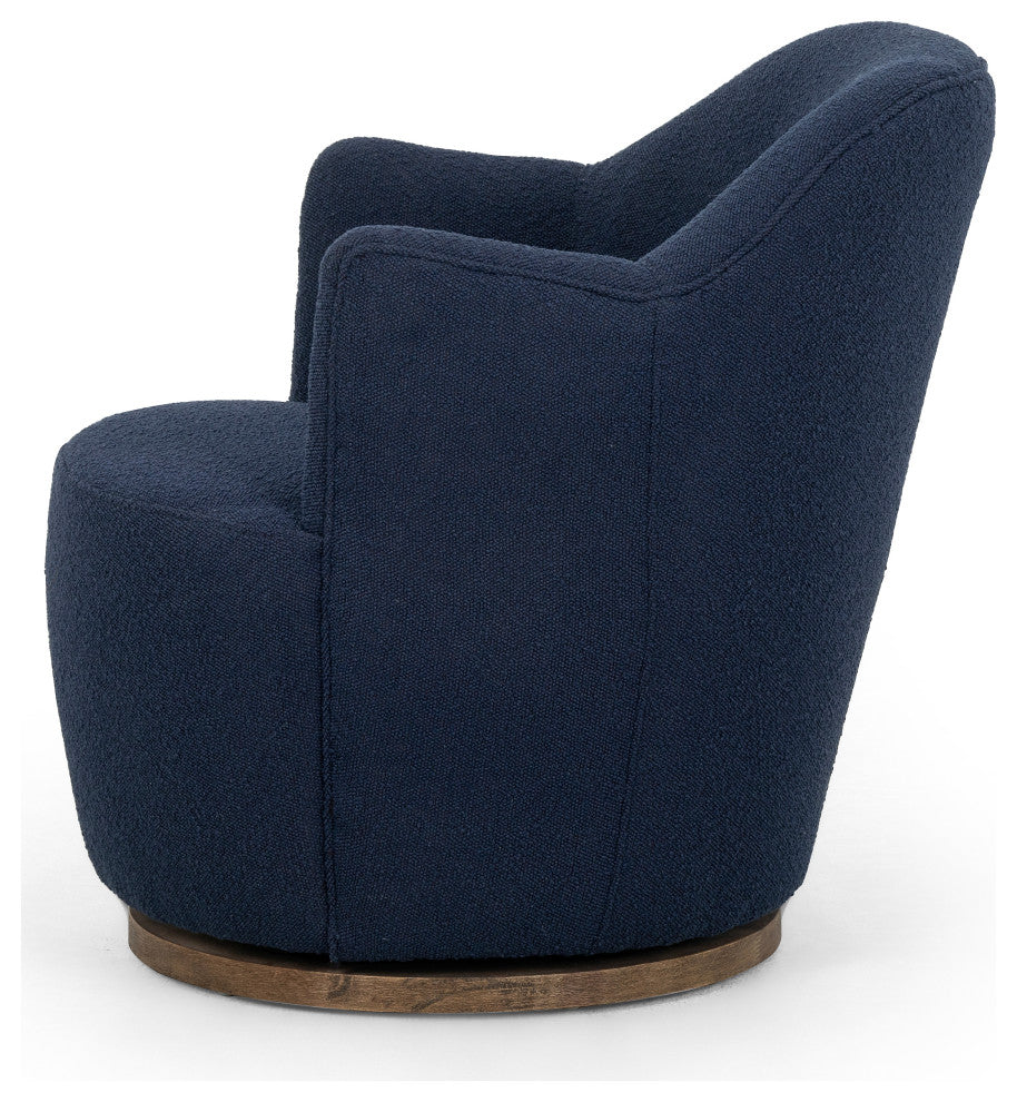 Aurora Swivel Chair-Copenhagen Indigo