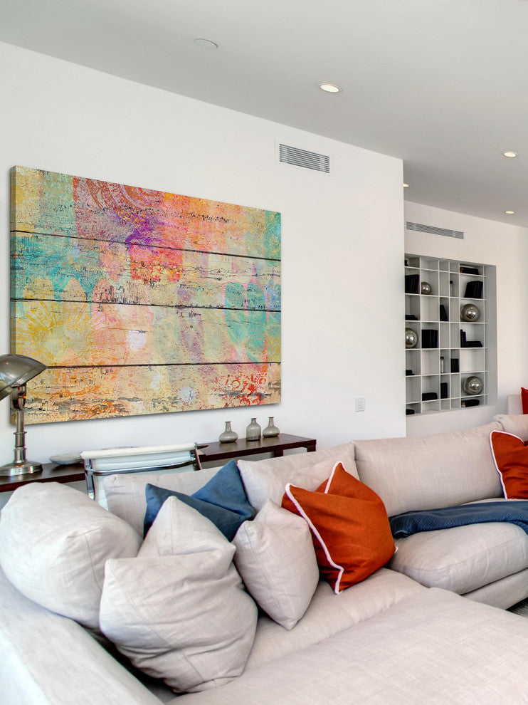 "Vintage Abstract 5183" Painting Print on Canvas by Irena Orlov