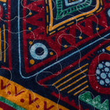 Southwestern Aztec Bohemian Desert Tribal Diamond Colorful Quilted Bedspread Set