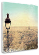 "Eiffel Landscape Letter Blue I" By Sue Schlabach, Giclee on Gallery Wrap Canvas
