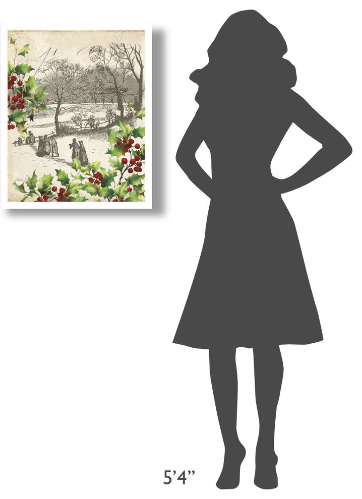 "Vintage Holiday I" Digital Paper Print by Katie Pertiet, 22"x26"