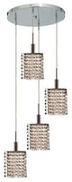 Elegant Mini Pendant, Chrome Finish With Royal Cut Crystal