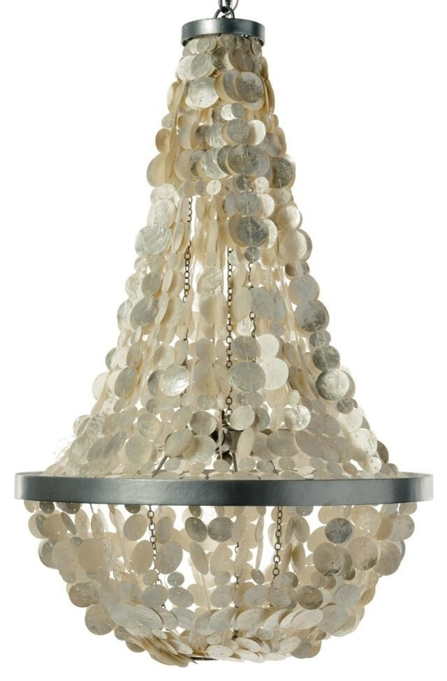 Manor Capiz Chandelier, Champagne