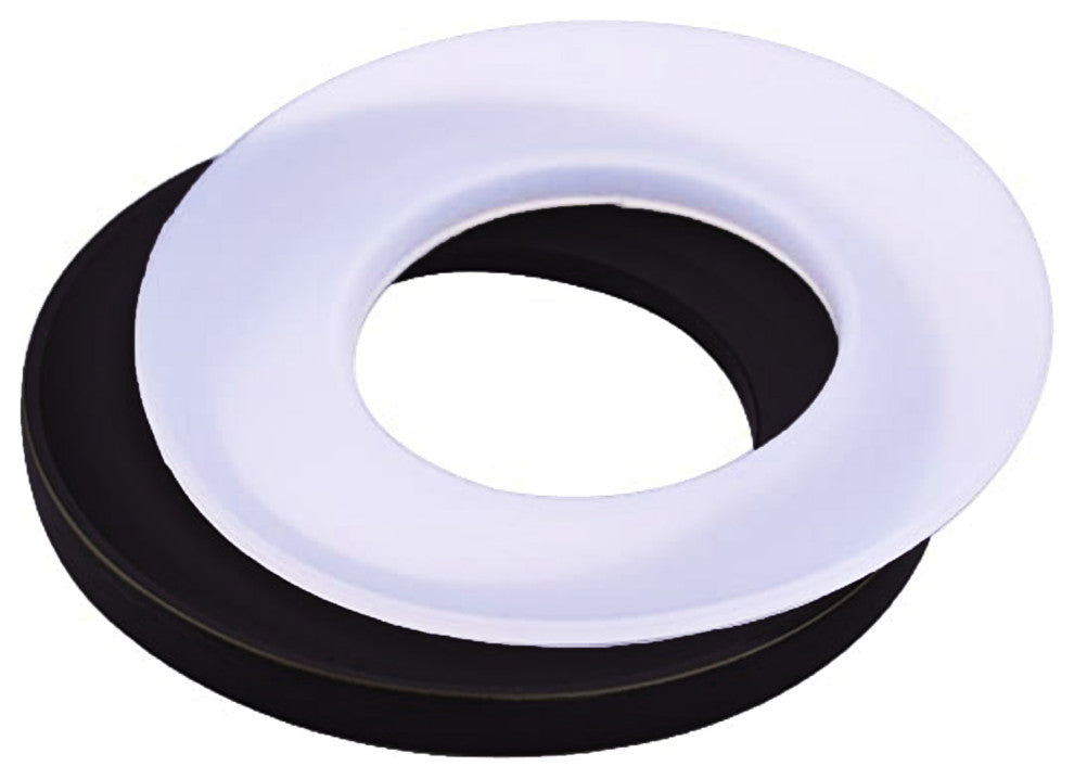 Novatto Umbrella Drain Less Overflow and Mounting Ring, Matte Black
