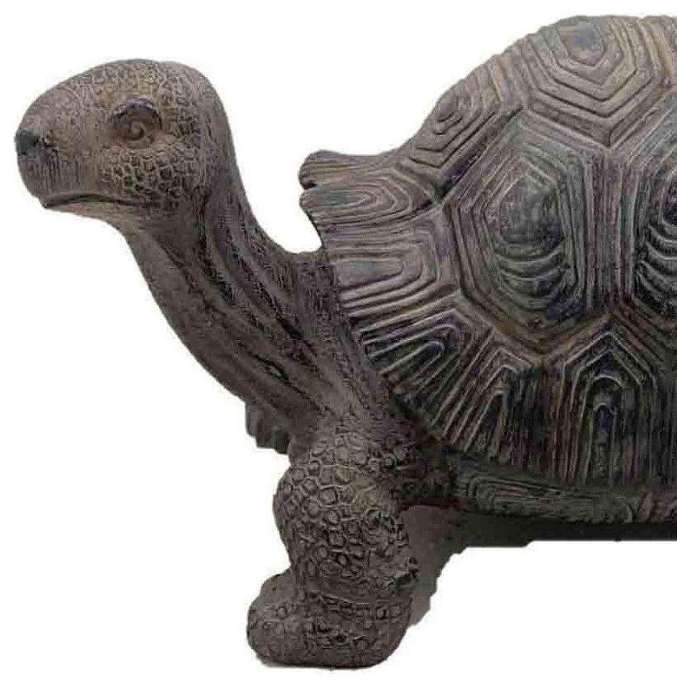 11" Dark Brown Tortoise Indoor Outdoor Statue