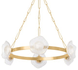 Corbett Lighting 485-41 Almandine 42"W Ring Chandelier - Vintage Gold Leaf
