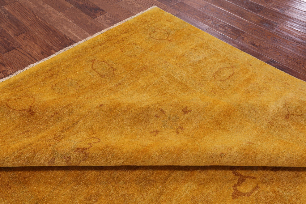 Overdyed Full Pile Hand Knotted Wool Rug 8' 0" X 9' 9" - WR1299