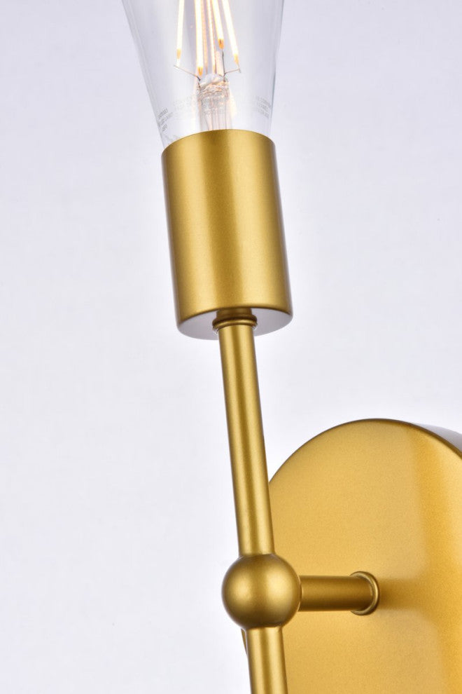 Kayla 1-Light Brass Wall Sconce
