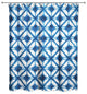 Watercolor Diamond Shower Curtain, Blue