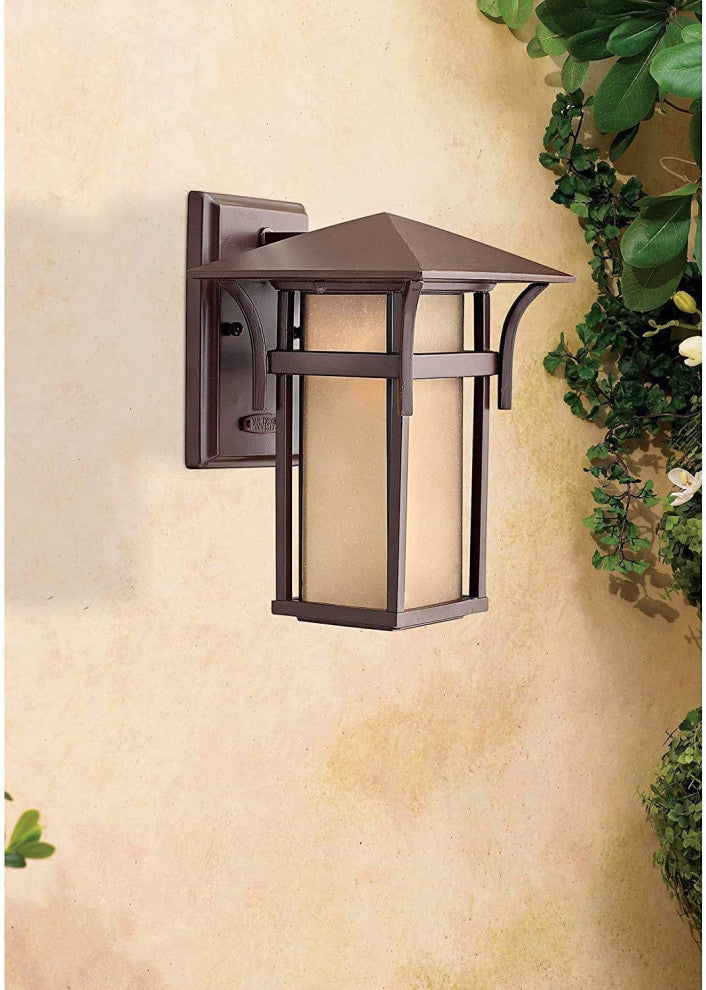 Hinkley Harbor Small Wall Mount Lantern, Anchor Bronze