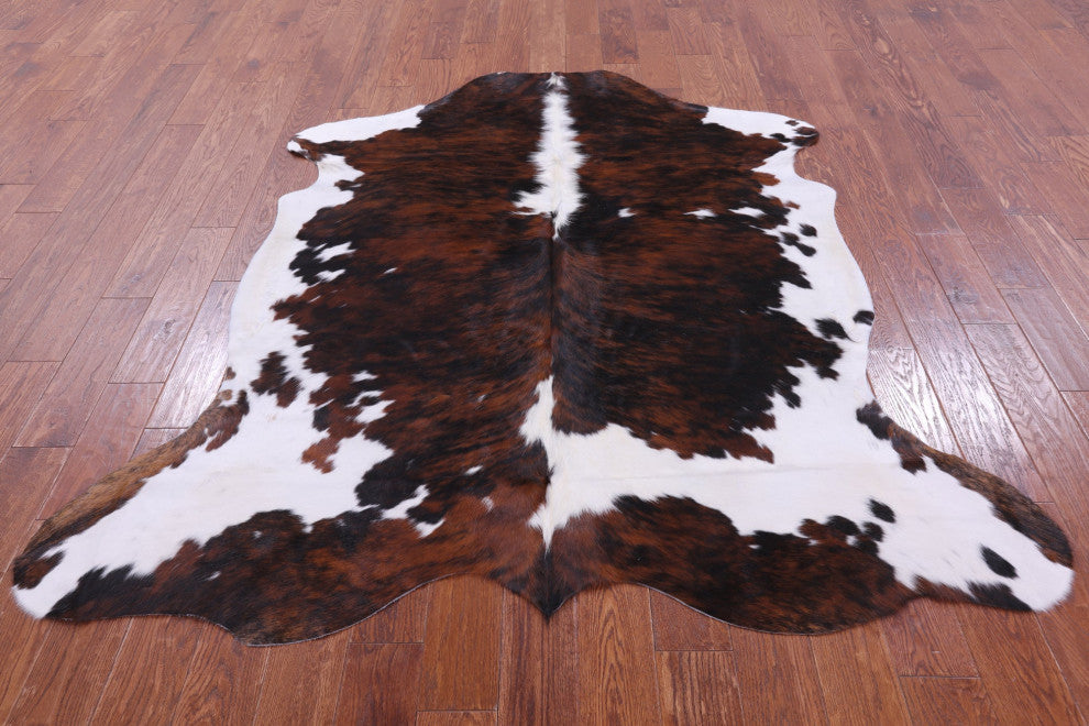 6' 9" X 6' 3" Natural Cowhide Rug C2188