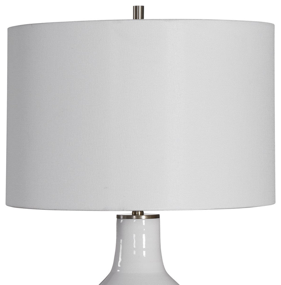 Uttermost Dakota White Crackle Table Lamp 28398-1