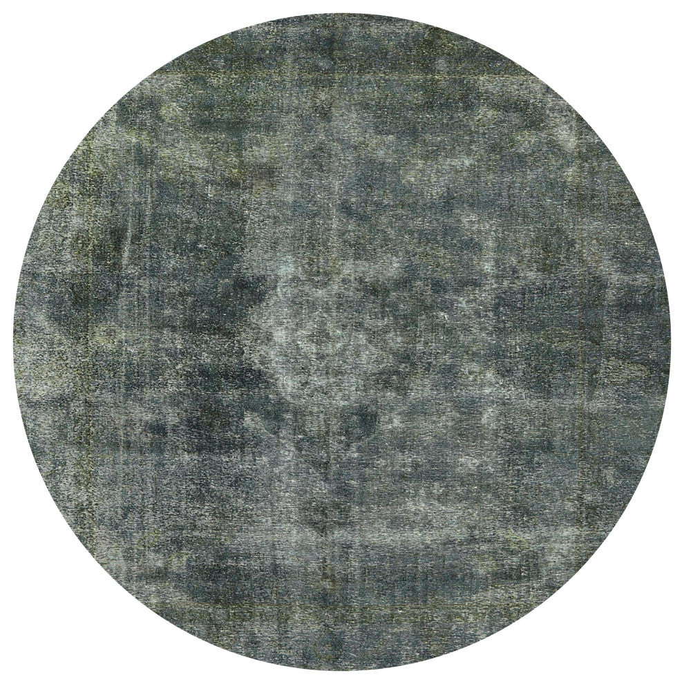 Ahgly Company Indoor Round Mid-Century Modern Area Rugs, 7' Round
