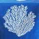Coral Eco Coastal Table Runner, 16"x90", Blue