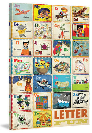 "Letter Fun" Painting Print on Canvas by Curtis