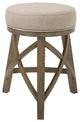 New Ridge Home Goods Regal 25in. H Counter-Height Swivel Stool with Cream Fabric