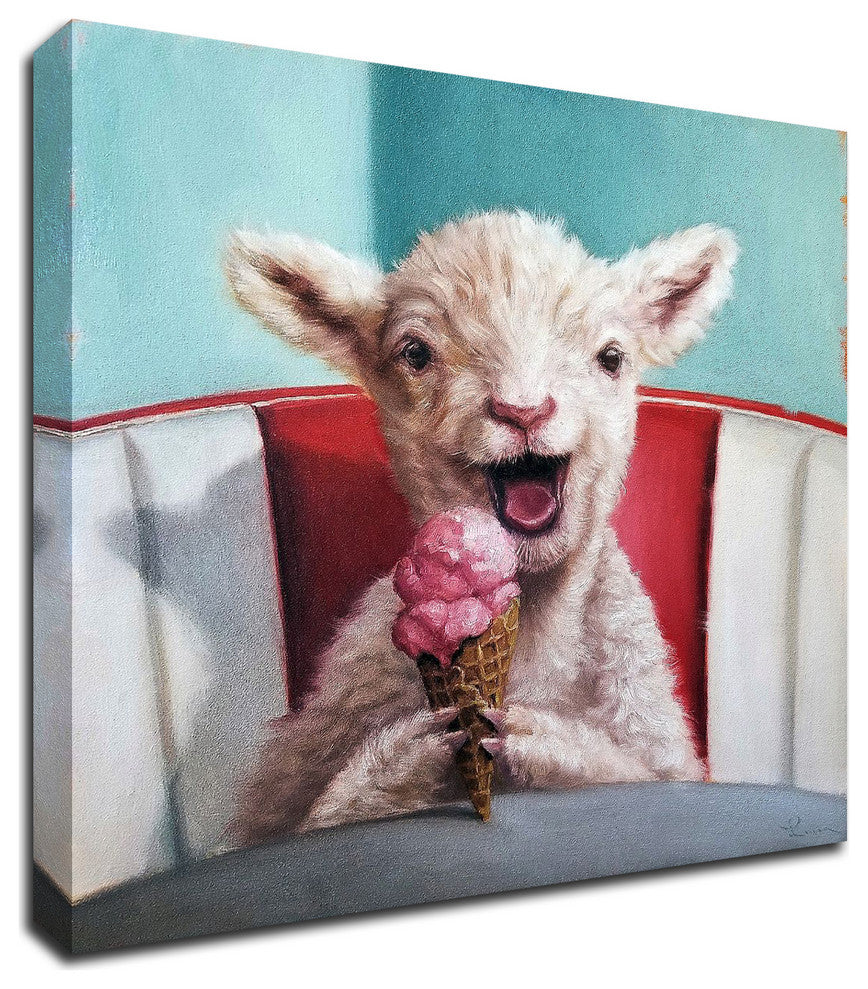 Kiddie Cone by Lucia Heffernan, Print on Canvas, 16"x16"