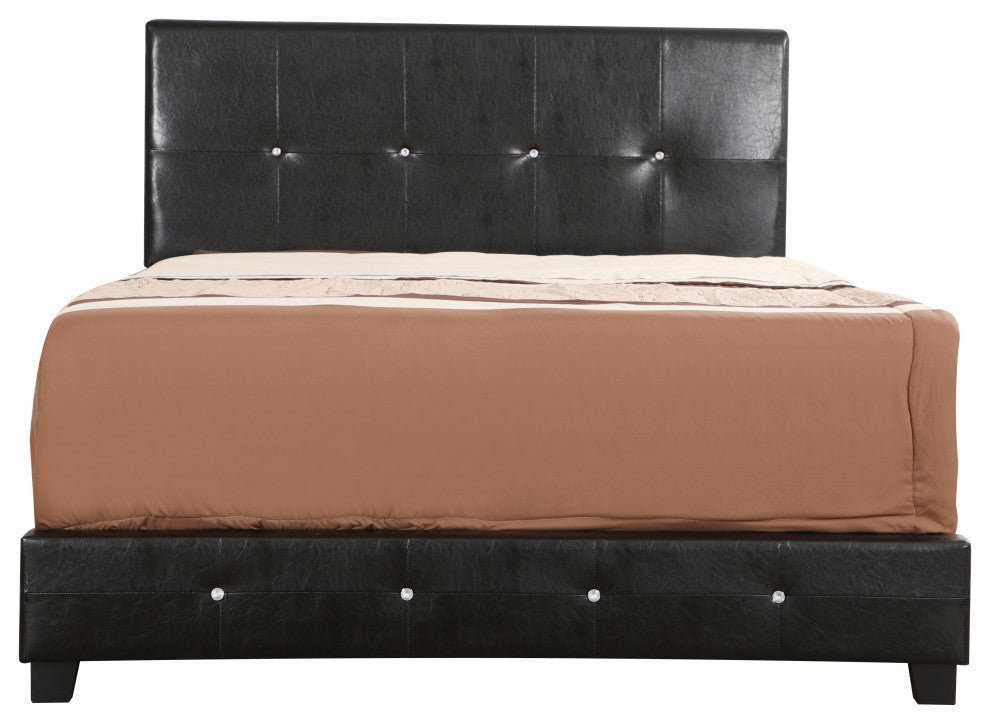 Bed, Black, Queen