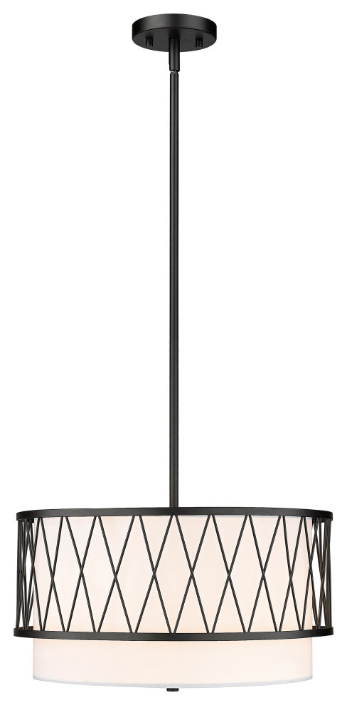 Zlite 198-17MB 3-Light Pendant, White