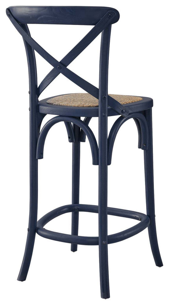 Gear Counter Stool, Midnight Blue
