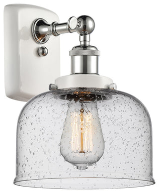 Innovations 916-1W-WPC-G74-LED 1-Light Sconce, White, Polished Chrome