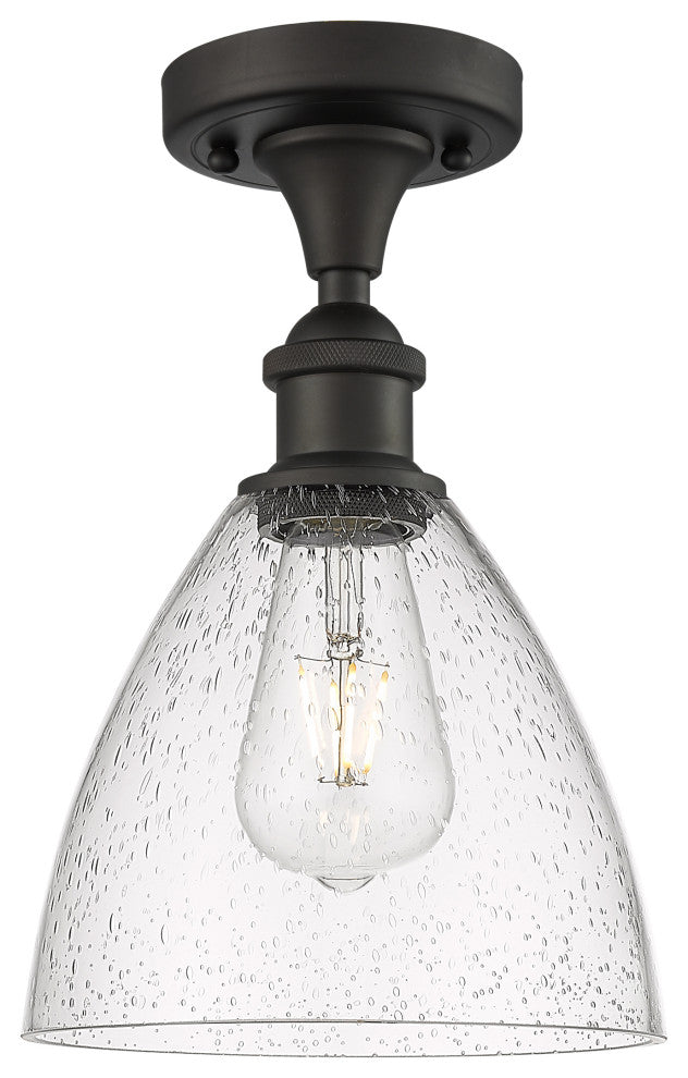 Innovations 516-1C-OB-GBD-754 1 Light Semi-Flush Mount, Oil Rubbed Bronze