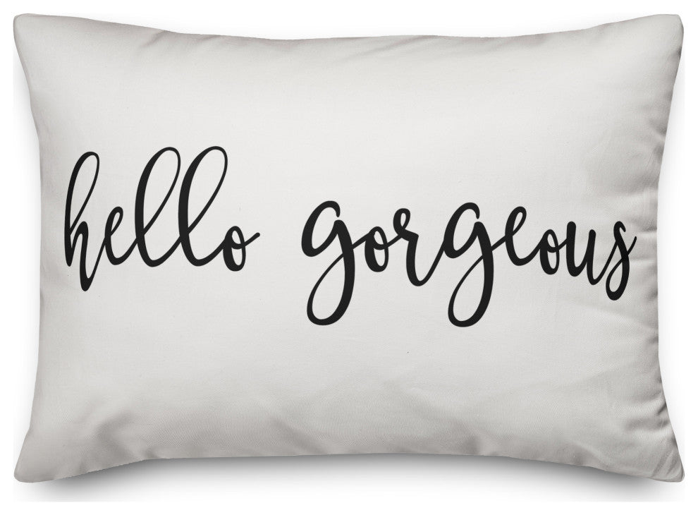 Hello Gorgeous Lashes 14x20 Spun Poly Pillow