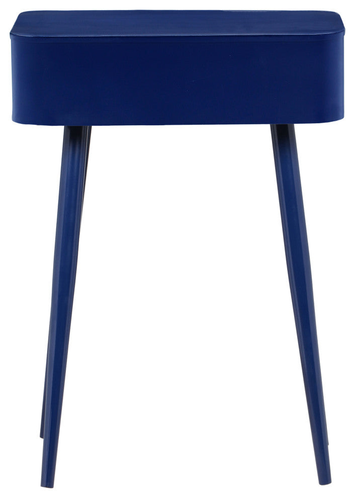 Rylan Iron Night Stand, Navy, Solid