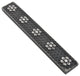 Floral Hex Metal  Tile Trim 1"x6", Set of 5, Wrought Iron