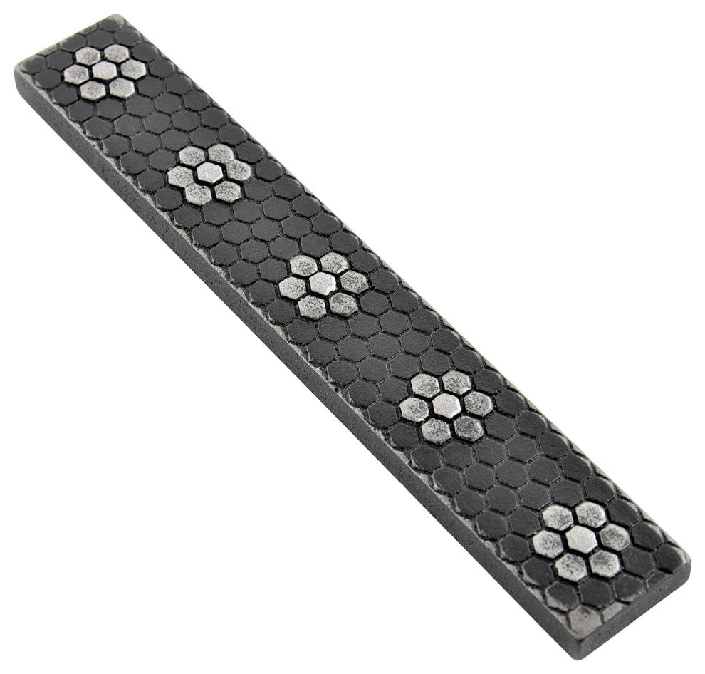 Floral Hex Metal  Tile Trim 1"x6", Set of 5, Wrought Iron