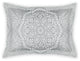 Grey Boho Medallion Standard Brushed Poly Sham