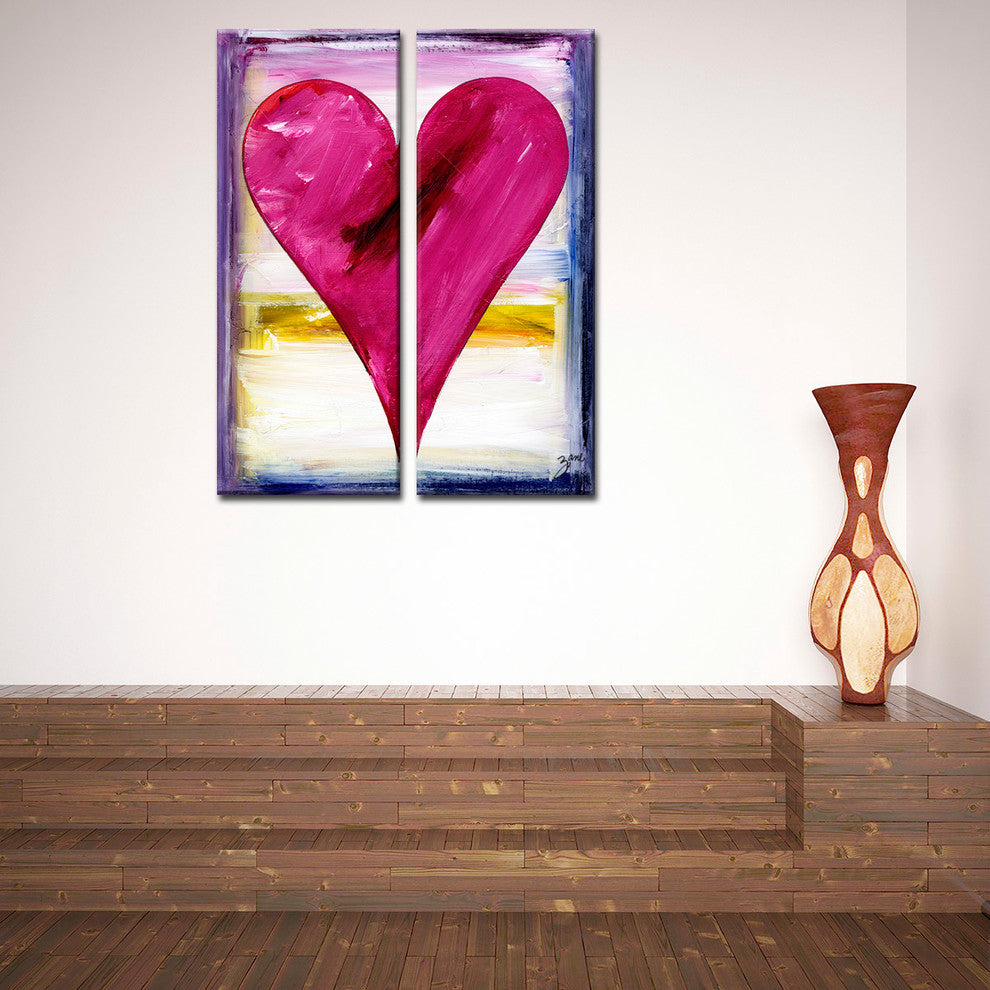 Heartwork "Marigold" 2-Piece Canvas Art Set, 30"x12 in