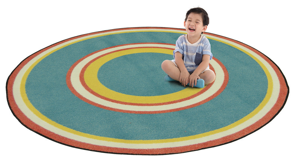 Kid Essentials Rug, Ripples, Beach, 5'4"