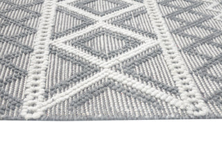 Chloe Boho Area Rug, Grey, 5' X 7'