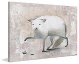 "Pattes Grises" Painting Print on Wrapped Canvas, 30"x20"