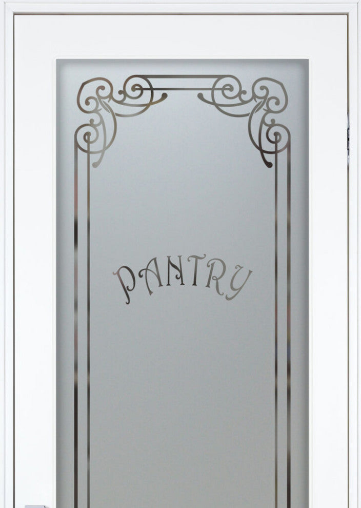 Pantry Door - Naples Harrington - Primed - 28" x 80" - Knob on Left - Push Open
